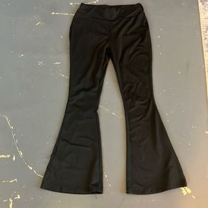 3. Black flared medium sized pants